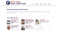 Desktop Screenshot of masoncountysportshalloffame.org